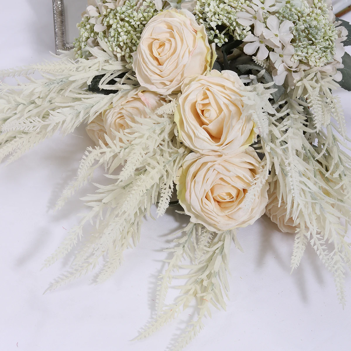 FM-1465M Artificial five-forked wire long lavender Flower Diy Gifts For Home Garden Decor