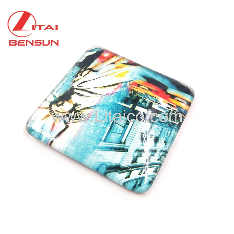 Promotional Custom Souvenir Fridge Magnet Statue of Liberty 3D Crystal Glass Refrigerator Magnet