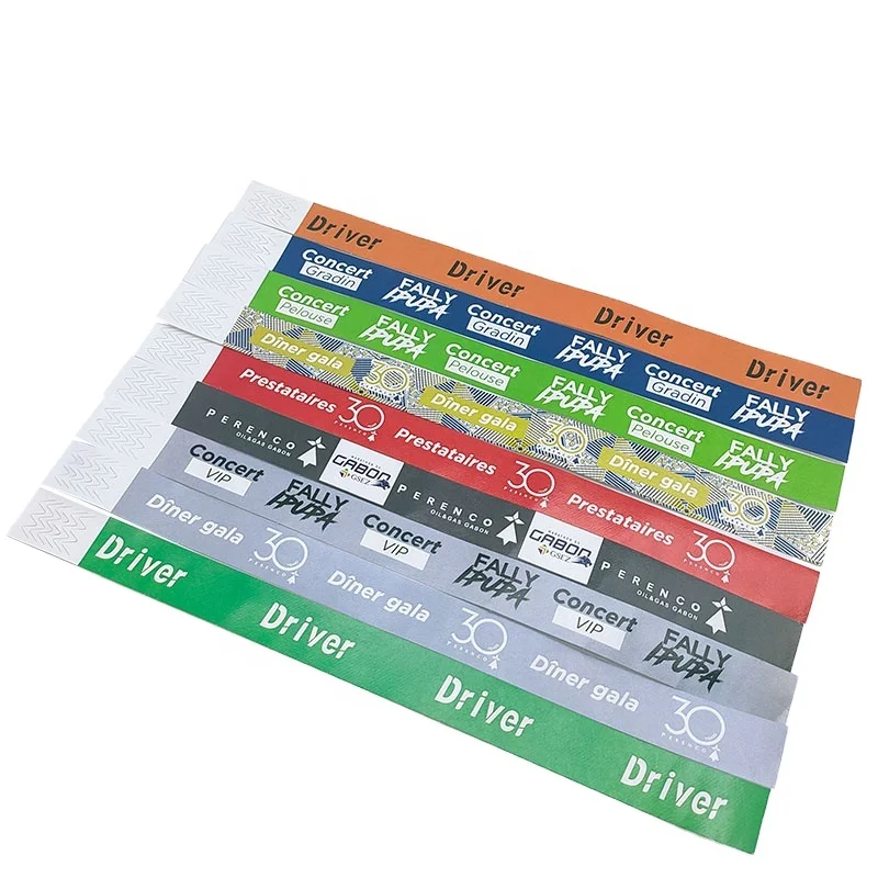 Popular Promotional China Supply Tyvek Paper Wrist Band For Events, Best Selling Products Bracelet / Wristbands Park