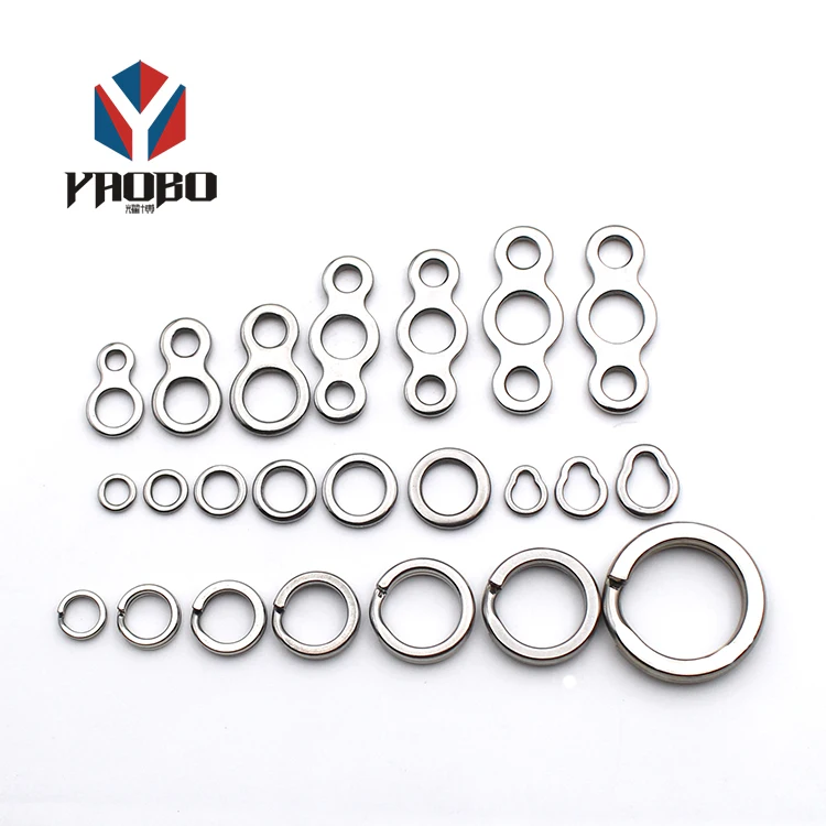 More New Style Fishing Split Promotion Keychain Ring For Key Chain Holder