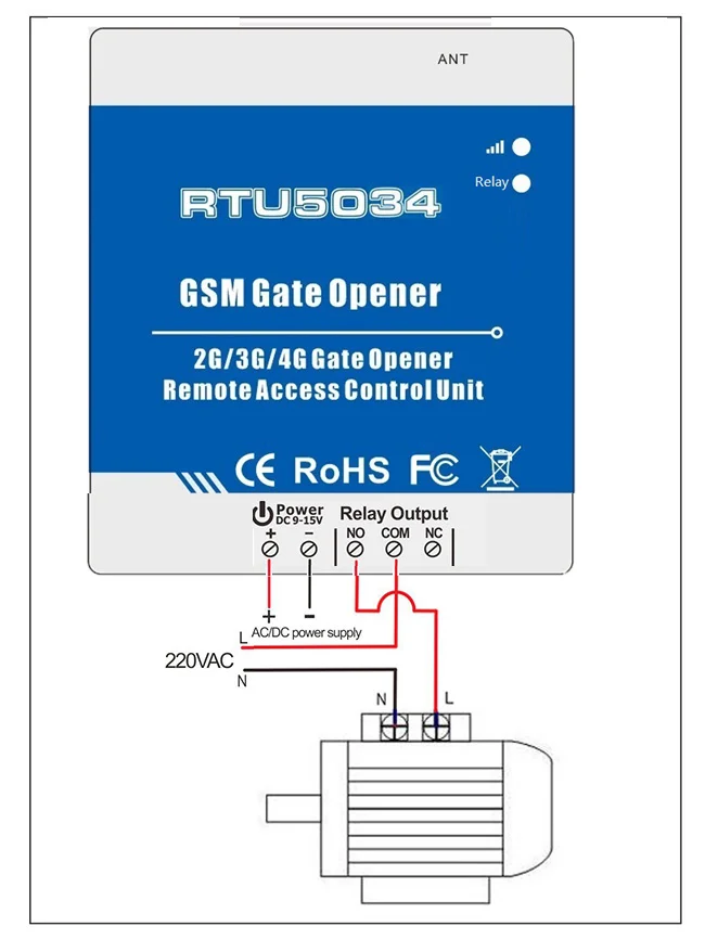 Выключатель сигнала Chisung 999 пользователей 2G/4G GSM RTU5035