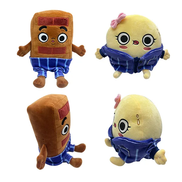 ZD Cpc Ce Choco and Pancake Plush Toys Choco and Pancake Stuffed Animal Toy Cartoon Chocolate Plush Doll Pancakes Stuffed Doll