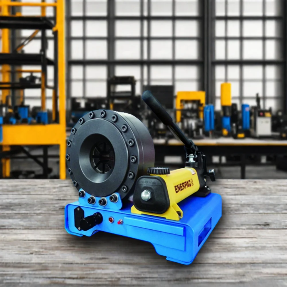 Portable 1' Manual Crimper P16 Hose Assembly Crimping Machine New AC Hydraulic Pressing Kits Manufacturing Plant Hand Operated