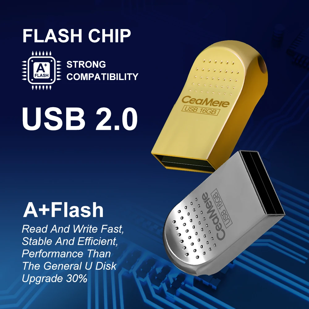 Ceamere бренд OEM логотип USB2.0 3.0 Флешка 2 ГБ 4 8 Автомобильный Динамик Pendrive 16 32 64 Гб компьютер U диск