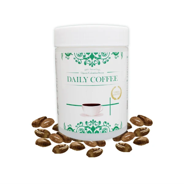 Mellow taste decaffeinated slimming colombian organic coffee beans