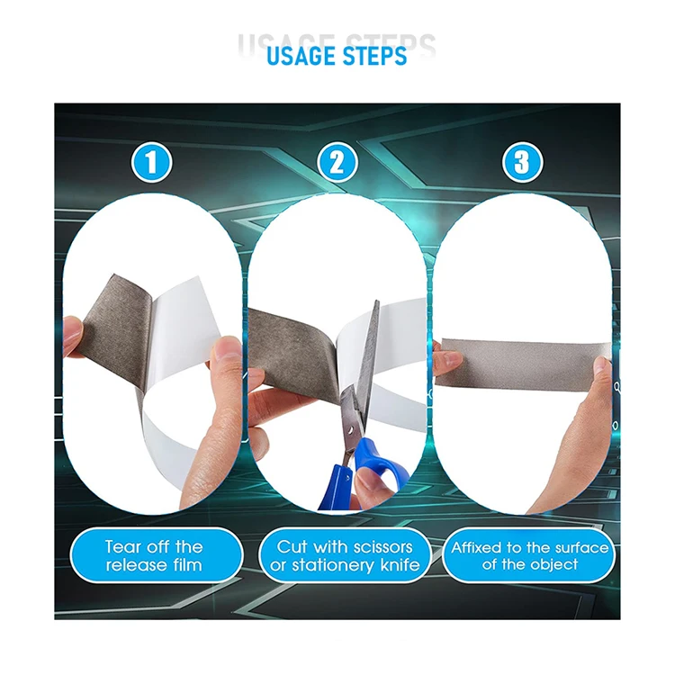 Good Price Electrically Double Sided Semi Conductive Adhesive Cloth Tape For Lcd Laptop Cable Emi Shielding