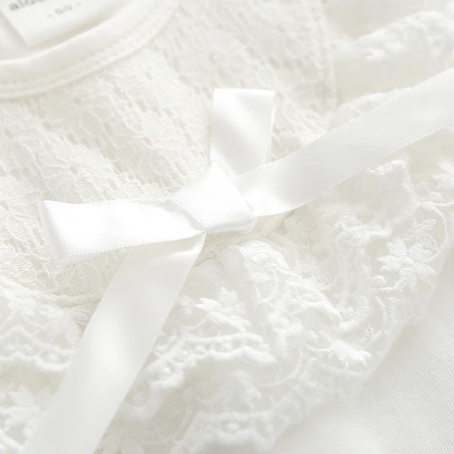 Hot sale summer 100% cotton soft lace princess baby girl romper newborn baby jumpsuit