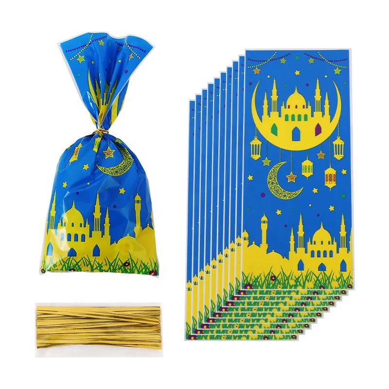 100 шт. подарочные пакеты Eid Mubarak