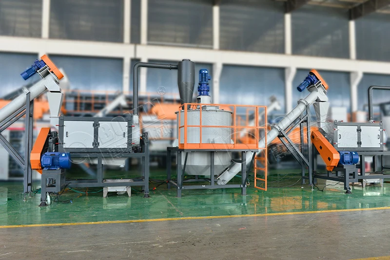 BXA Series Professional PET Plastic Bottles Washing Recycling Line Plastic De-labeling Washing Crushing Recycling Machine