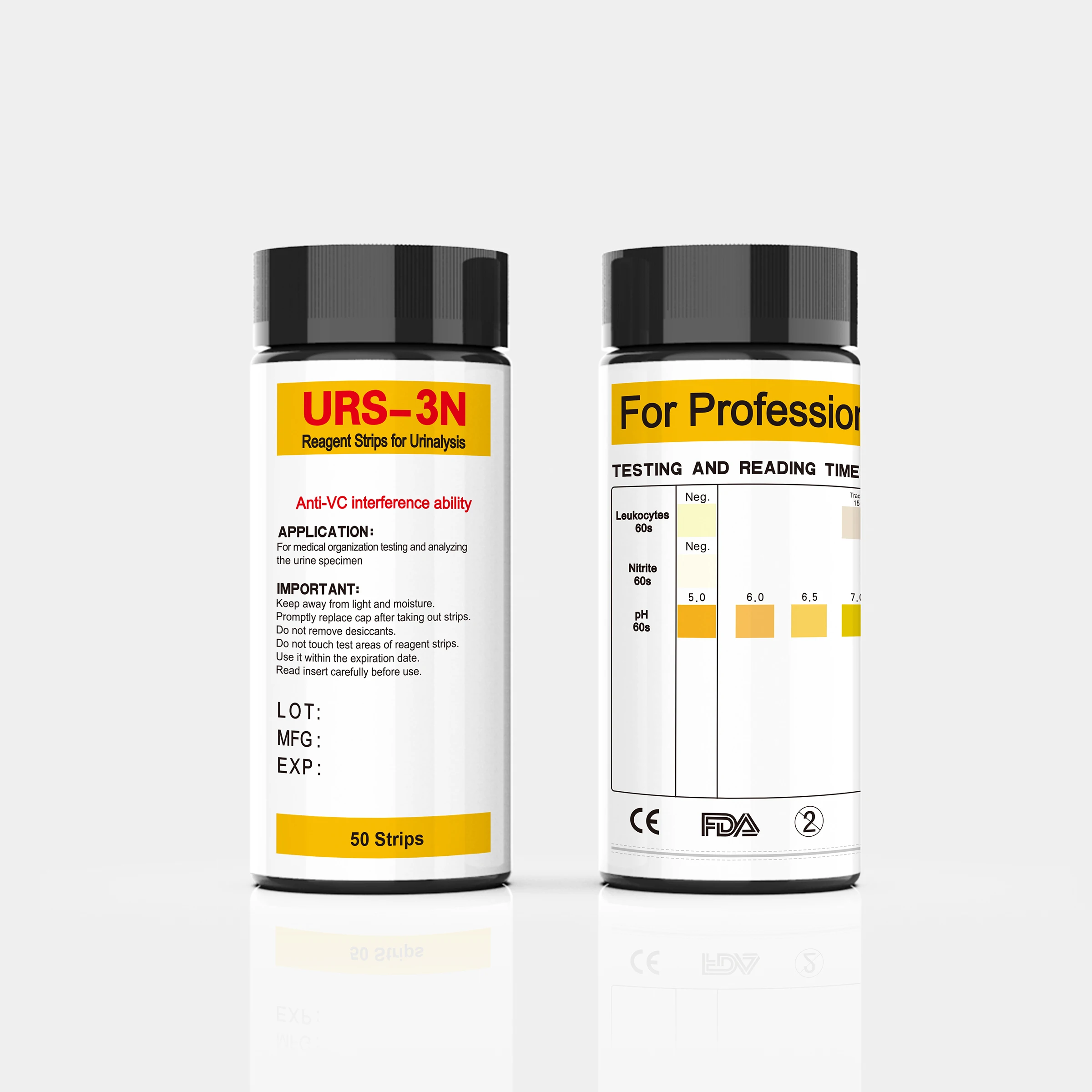 Hot sale URS-3N Medical Urine Analysis Leukocytes Nitrite pH  urine Test kits manufacturer