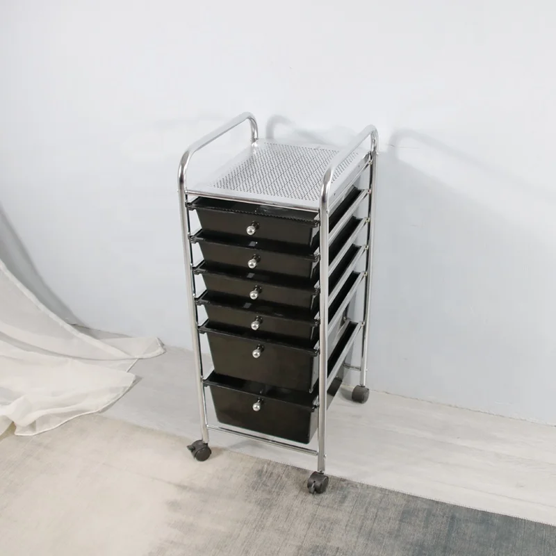 GMJ  Wholesale  Manufacturer Home Trolley Cabinet 15 Tier Plastic Storage Drawer Cart