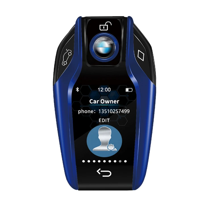 Modified Boutique Smart Remote Car Key with LCD Screen Suitable for all original cars with one-key start function