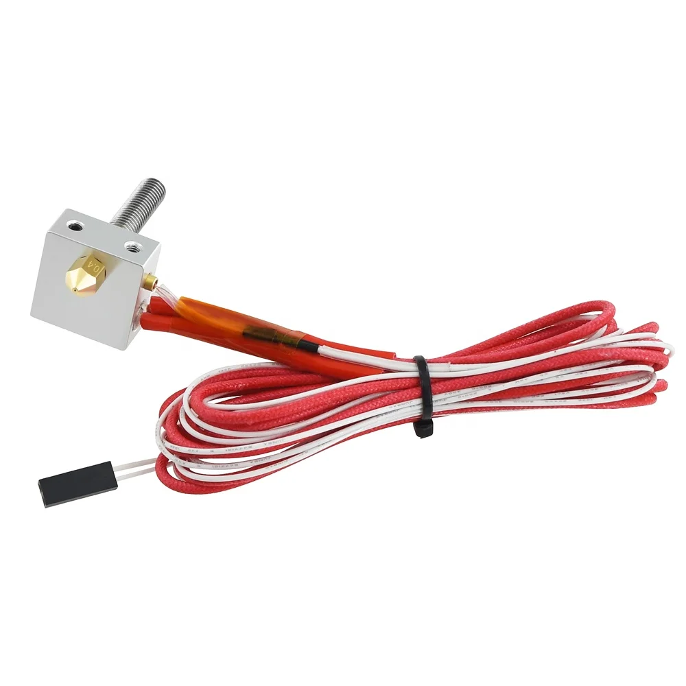 MK7/MK8 экструдер Hotend комплект с кабелем + ключ для М2 блок 3D-принтером подогревом горло латунная насадка 0 4 мм нагревателя