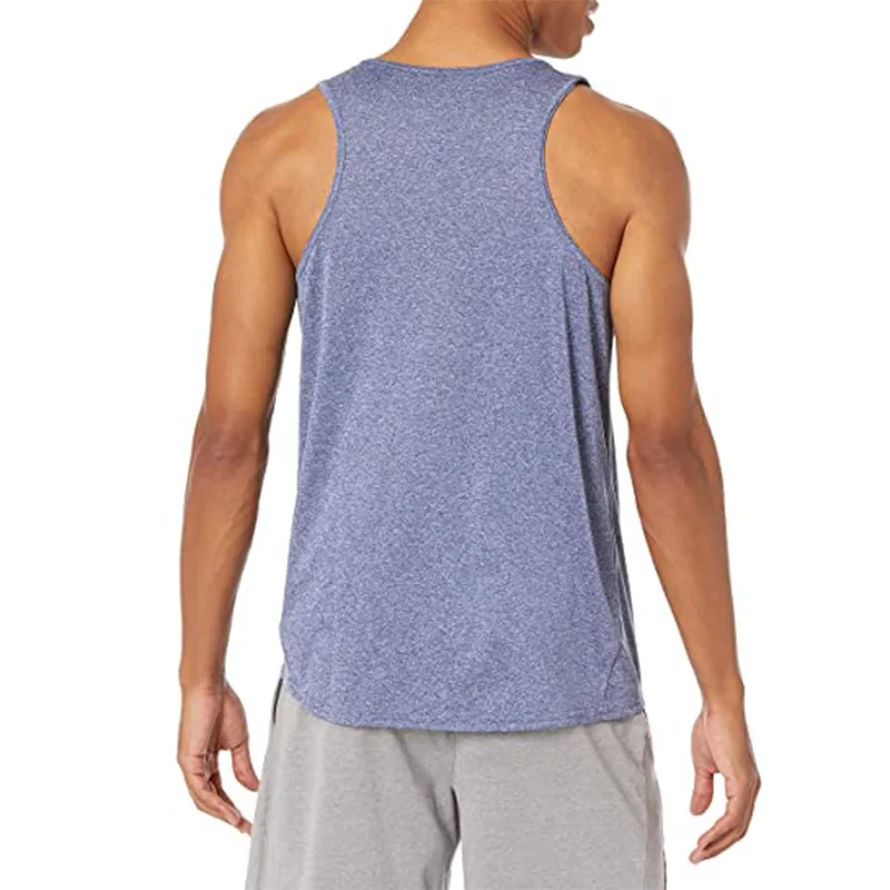 
China supplier customize sports fitness men tank top custom made vest tank top men singlet casual 