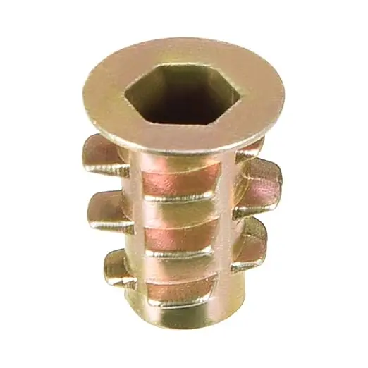 Мебель с резьбовой вставкой гайки цинковый сплав M4 внутренняя резьба 10 мм длина вставки