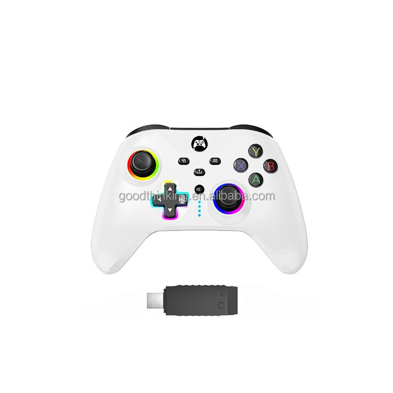 RGB Light programmable Turbo vibration PC Gamepad 2.4Ghz Wireless controller for xbox one s for xbox one x for series