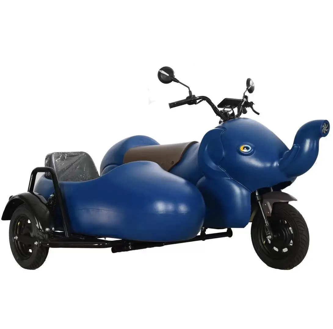 USA Warehouse Roman holiday fashion electric tricycle adult sidecar / sidecar tricycle chopper scooters sidecar scooter