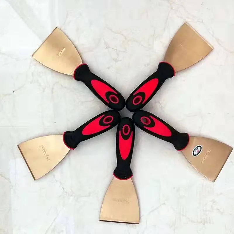 Red Copper Alloy Putty Knife  ,Spatulas Safety Hand Tools Non Sparking Scraper 50mm 2inch