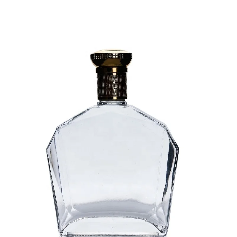 Manufacturer high quality 700ml glass bottles for brandy whisky brandy spirit glass bottle with cork crystal xo wine bottle