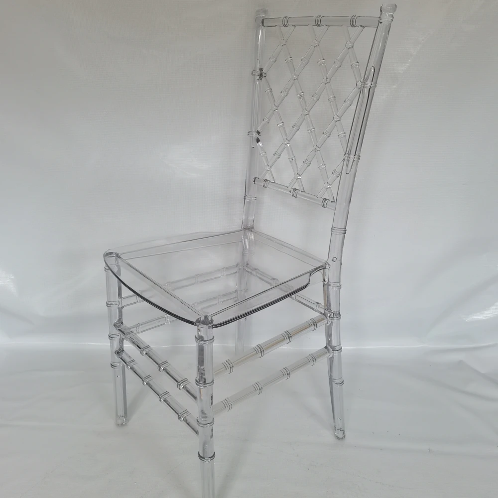 Wholesale Hotel Stackable Transparent Gold Black White Clear Acrylic Chairs For Weddings And Banquet