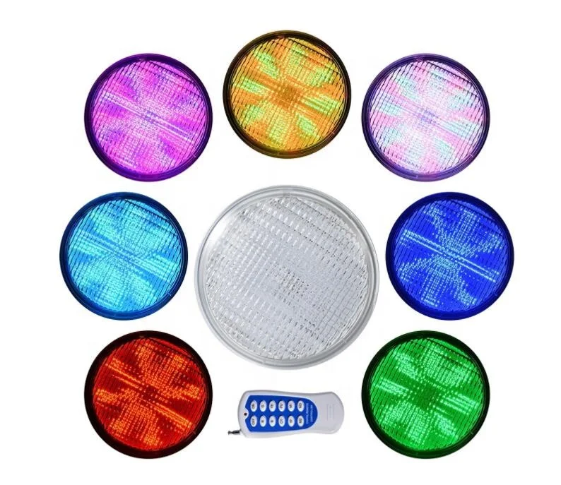 IP 68 12W 18W 24W 36W  Recessed Led Swimming Pool Light ABS RGB control underwater lamp par56 underwater light for swimming pool