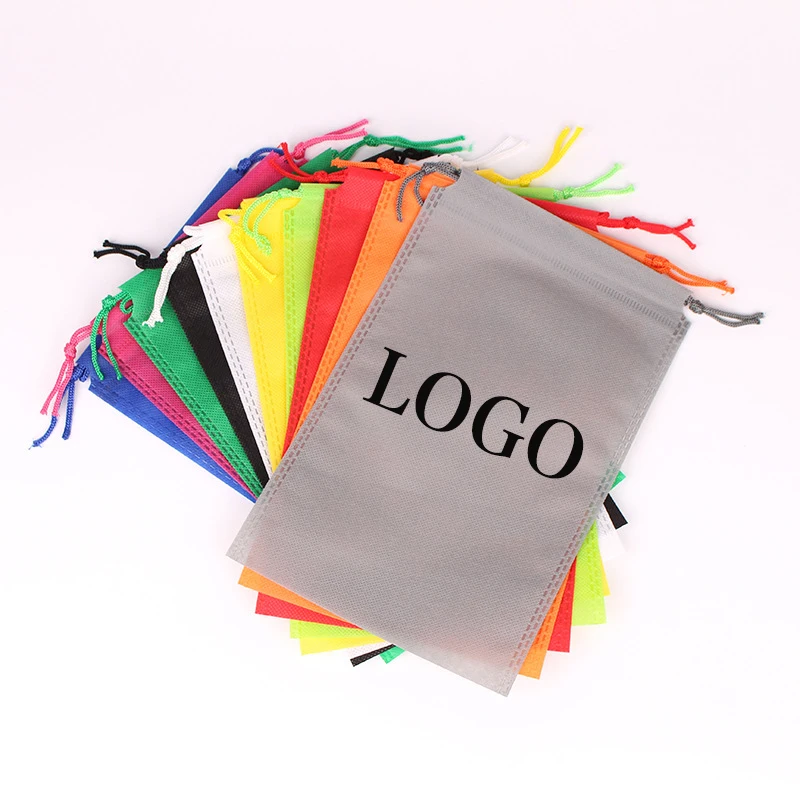 Environmental Protection Rope Non-woven Bundle Pocket Home Dustproof Storage Shoes