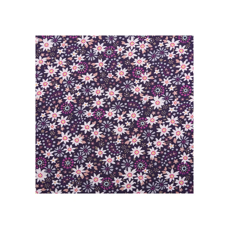 Spun rayon challis digital print fabric for dress.