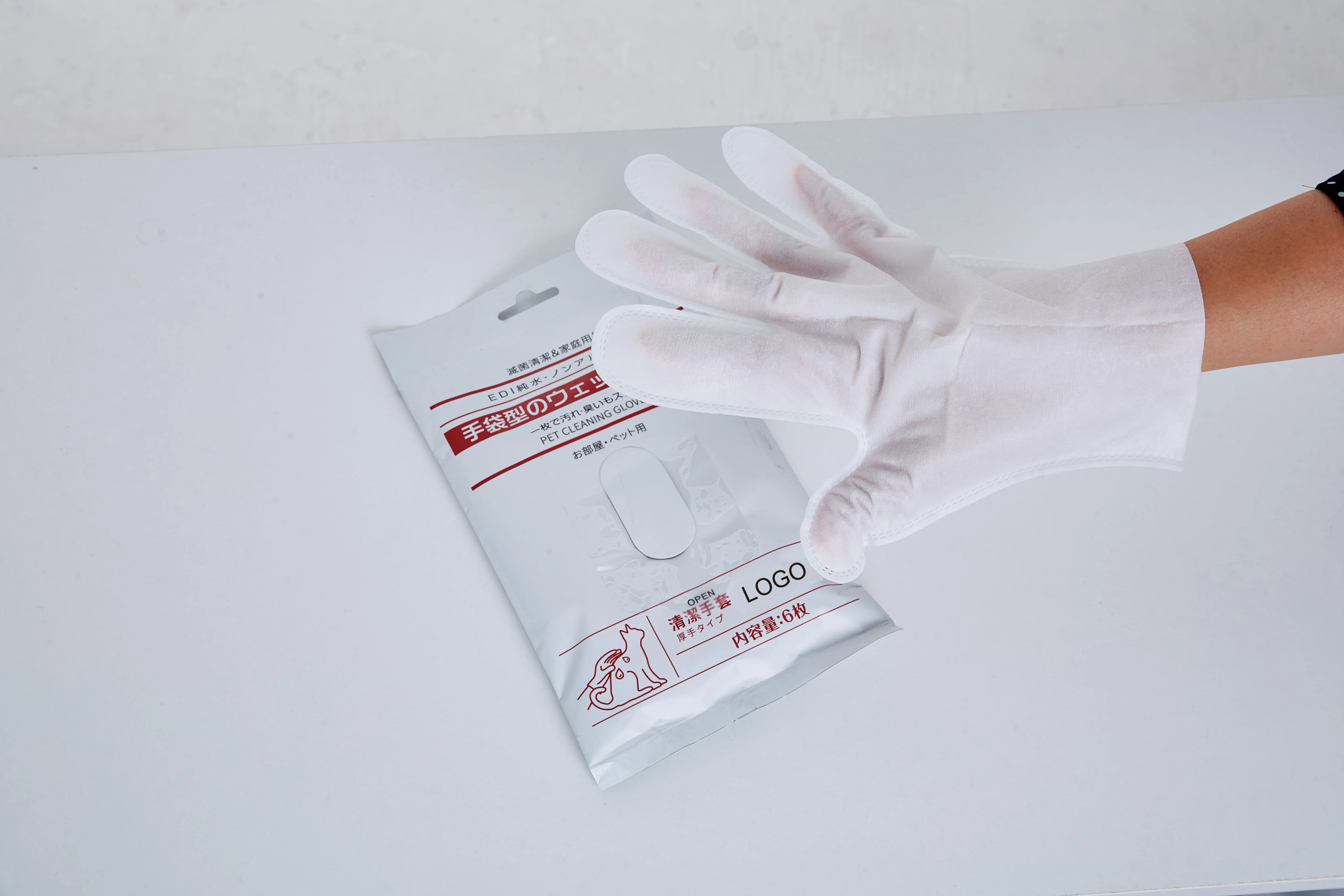 Disposable PET Cleaning Gloves PET SPA Gloves