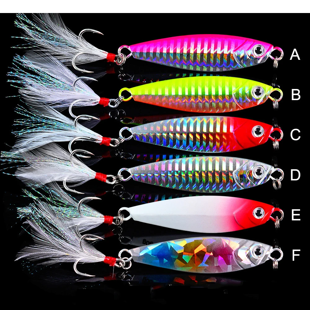 Peche Vertical Jigging Lures Metal Slow Pitch Jig Lure 7g 10g 15g 20g 30g Spinnerbait Isca Artificial Casting Bait Fishing Lure