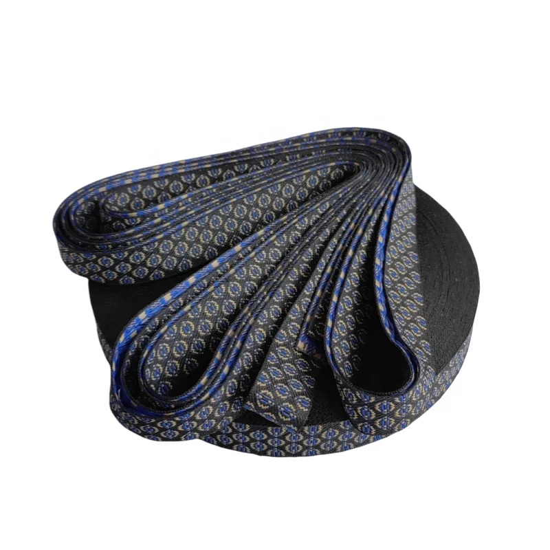 Customizable Dot Design 100%PET Jacquard  or Style Webbing Strap Woven Tape Ribbon