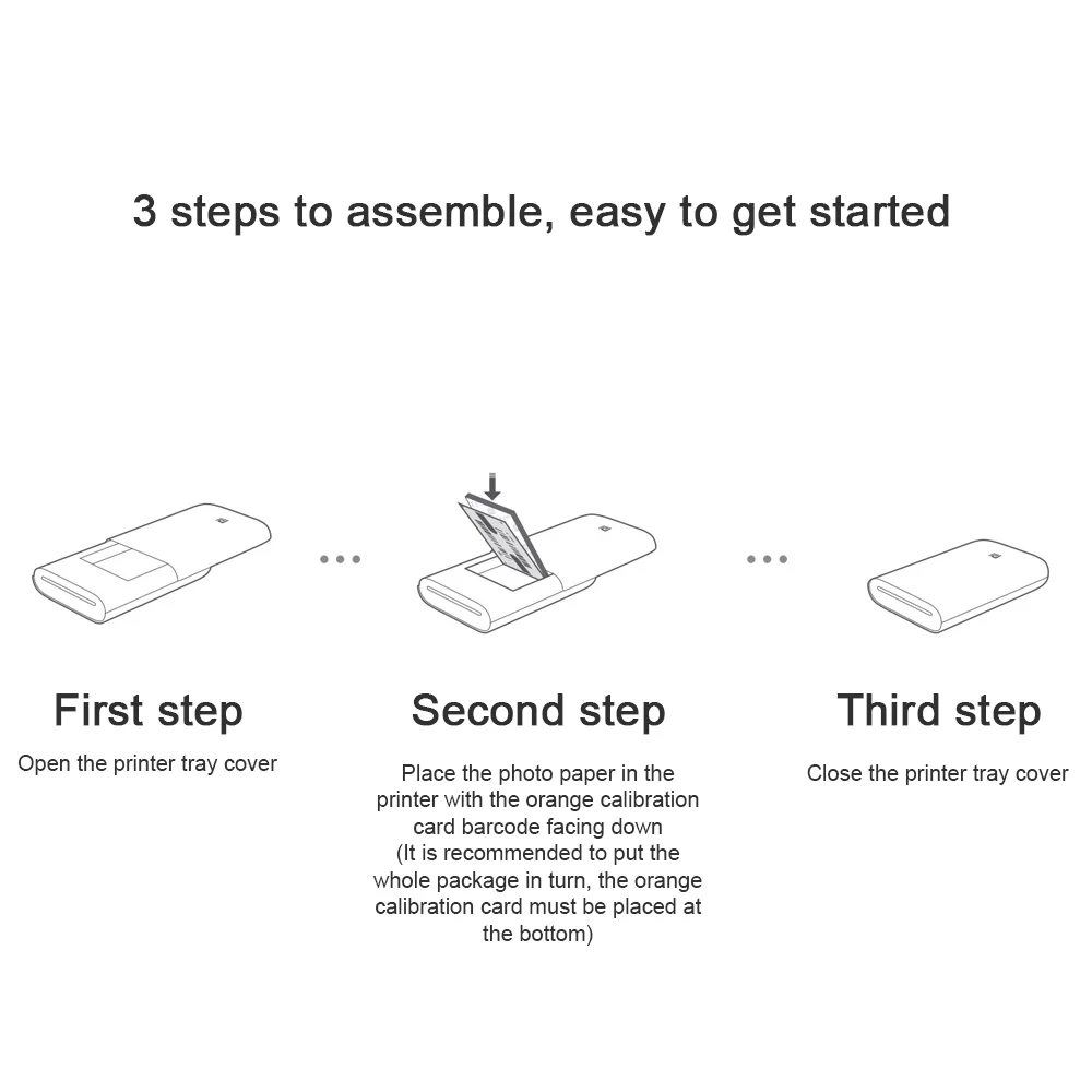 
Xiaomi Mi Pocket Printer 300dpi Portable Photo Mini DIY Share Wireless AR Video Printing 500mAh Pocket Printer 