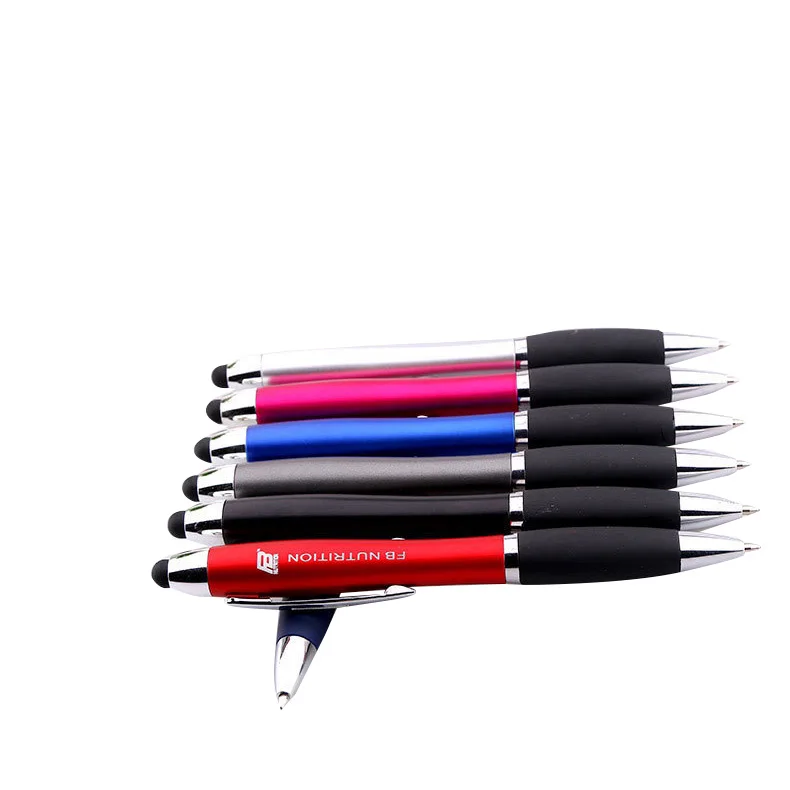 customized Led Laser Light up Ball ballpoint Pen with Rubber Grip-personalized ink light ball pens custom logo engraved