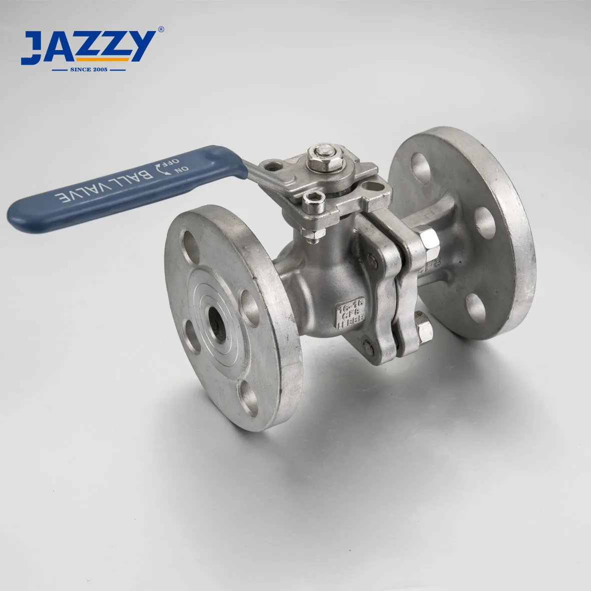 JAZZY Stainless Steel 2PC 3PC Flanged Ball Valve with Mounting Pad Wafer Flanged Ball Globe Gate Valve Stainless steel valve