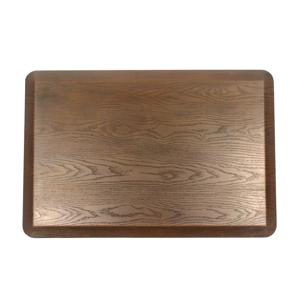 Wholesale customization anti-fatigue faux wood grain floor mat