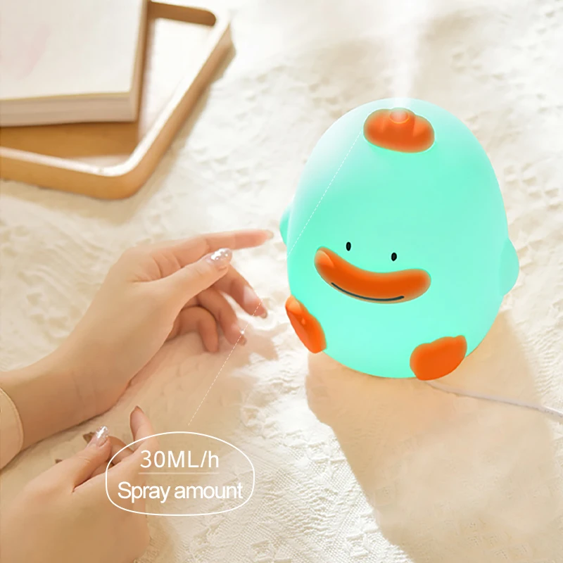 Mini 7 Colors Color Changing LED Light Cute Duck USB Essential Oil Aroma Diffuser Ultrasonic Personal Air Humidifier