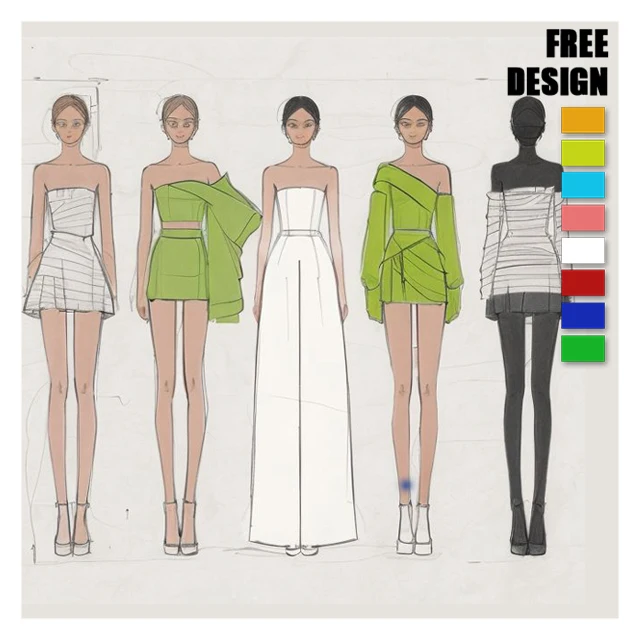 Custom Made In China Oem Brand Logo Small Orders Custom Designer Premium Clothes Manufacturers Y2K Clothing Women Made Dress