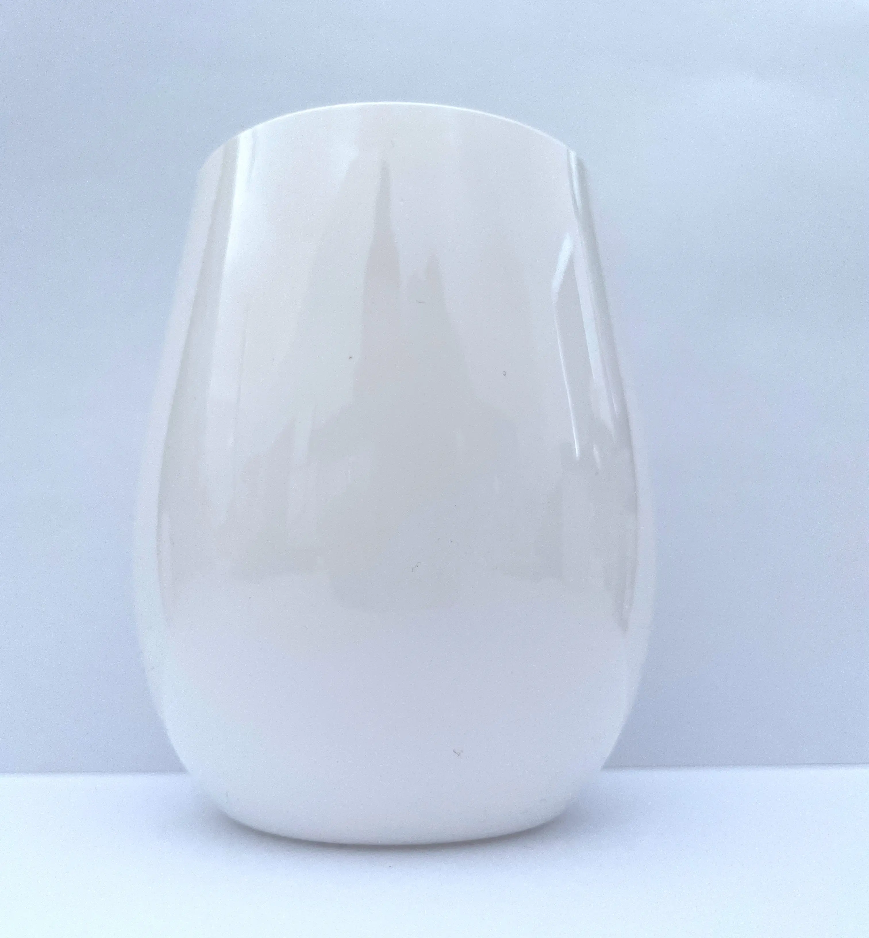 Unbreakable white Custom colored Sublimation Plastic Blank Tumbler Goblet Personalized Restaurant Stemless Wine Glass