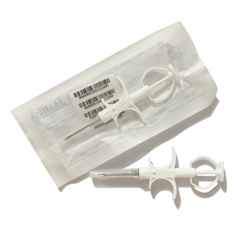 134.2KHz ICAR Pet Livestock Pigeon Laboratory Animal Tracking Identification RFID Tag Microchip Transponder Syringe