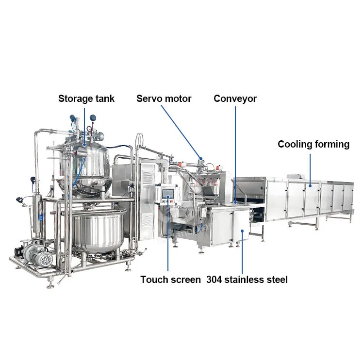OCEAN Gummy Bear Production Line Automatic Drop Gelatin Soft Candy Forming Machine