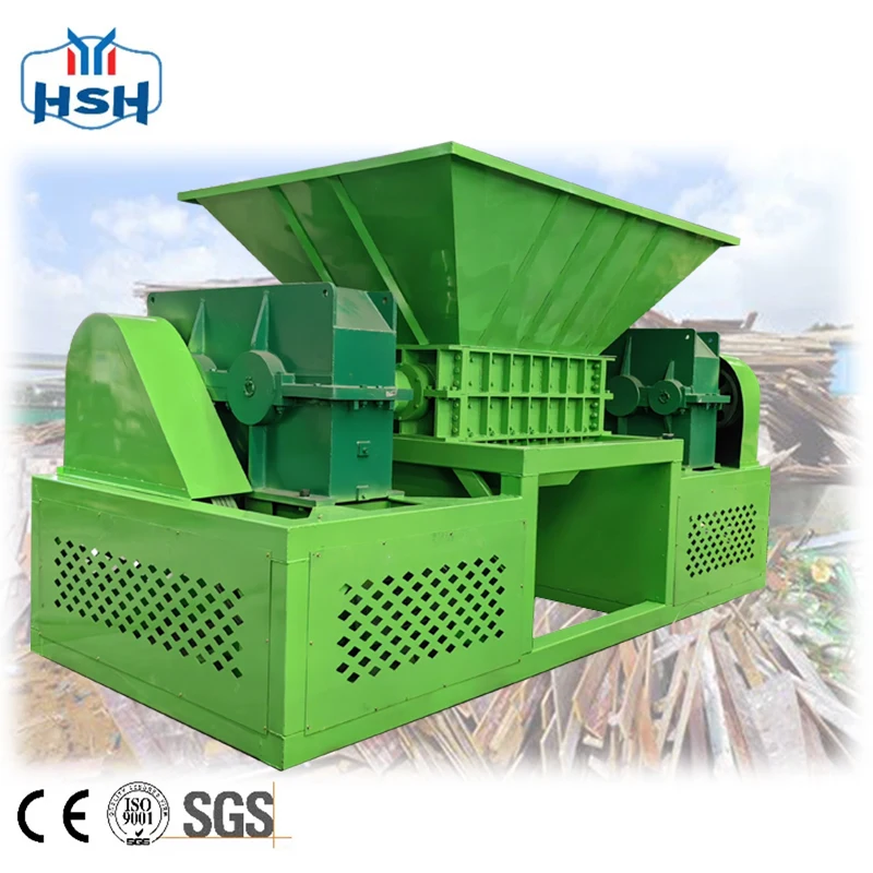 Высокоэффективный промышленный измельчитель поддонов древесины дешевый с двойным валом