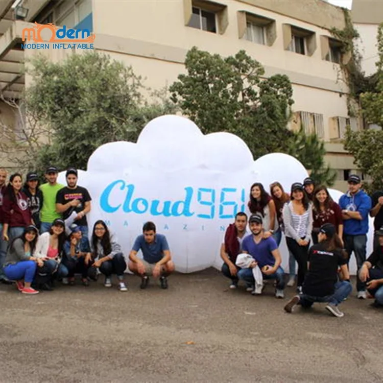 Giant Inflatable Cloud For Music Festival Stage Decoration