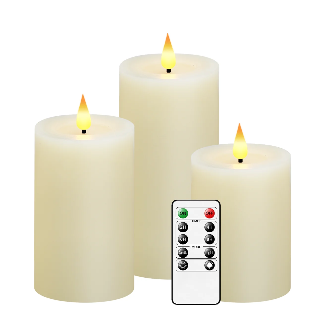 led flameless candle Solid wax Christmas candle Church prayer candle wedding
