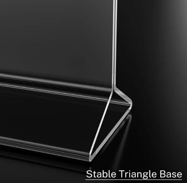 4x6 inches Acrylic Menu Holder Clear Table Display Holders AD Covers  Plastic Sign Holder for Restaurant