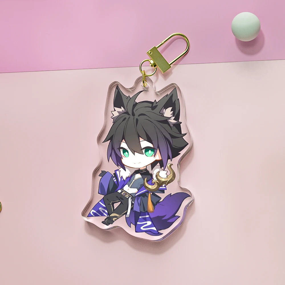 Wholesale Best Acrylic Charms Key chain Custom Diy Anime Figure Keychain Acrylic Best Clear Acrylic Key Chain