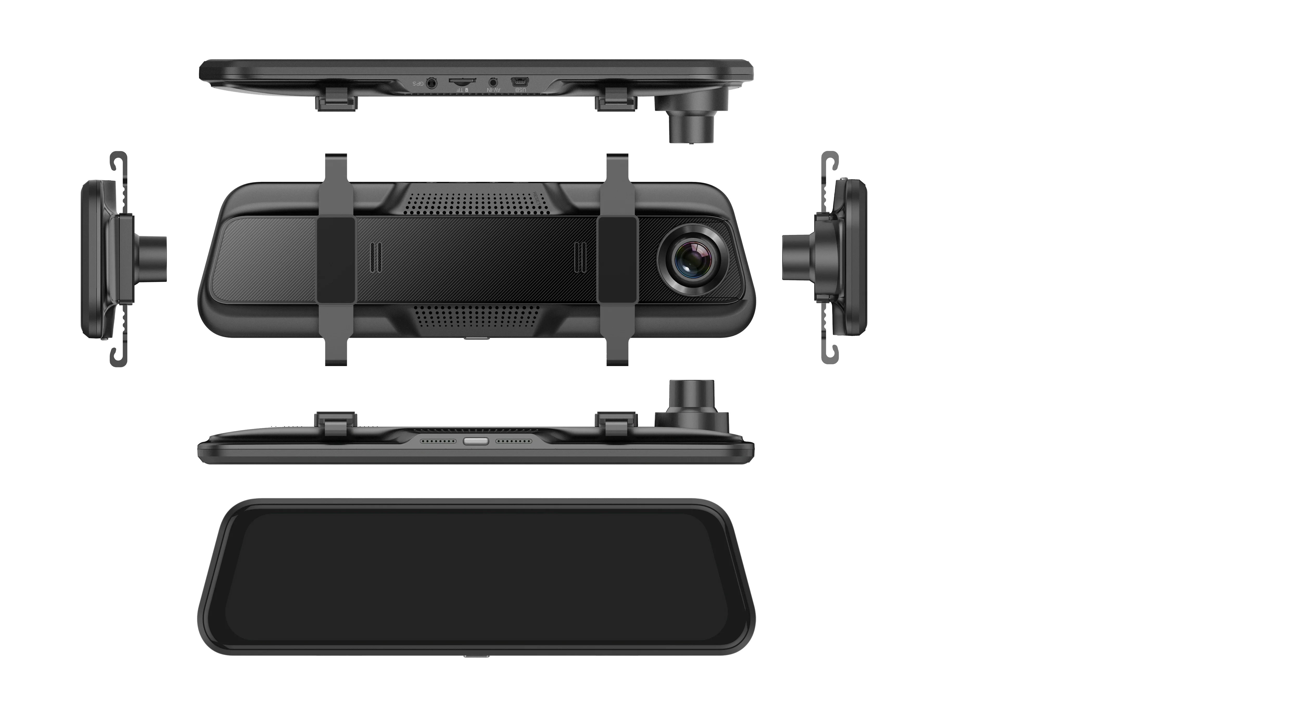 10in full hd 1080p dual lens car dvr camera 4K car rearview mirror night vision video recorder multi language dash cam