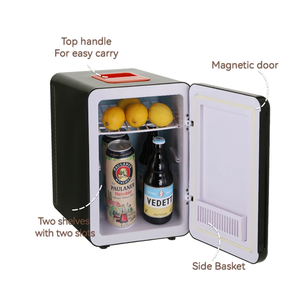 10l Beauty Fridge Black Frost Free Brastemp Refrigerator Mini Dc Refrigerator Cooler And Warmer Personal Refrigerator