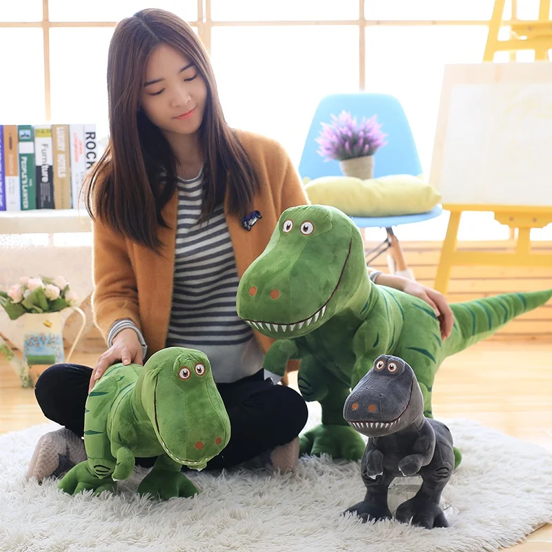 China Factory Custom Wholesale cute stuffed animal plush soft dinosaur toy for kids