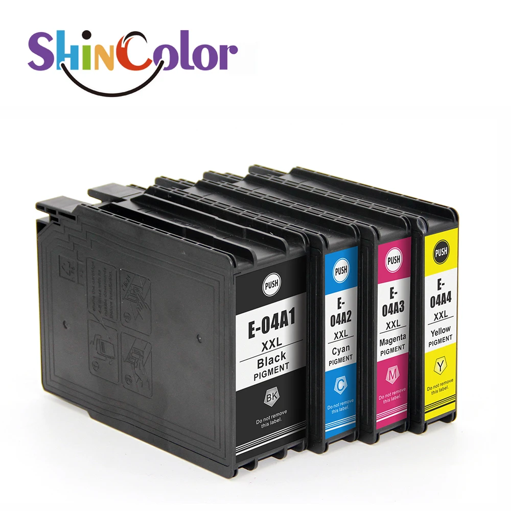 ShinColor 04a T04a Премиум цветной пигментный струйный картридж T04a1 T04a2 T04a3 T04a4 совместимый чернильный для Epson Wf-c8190