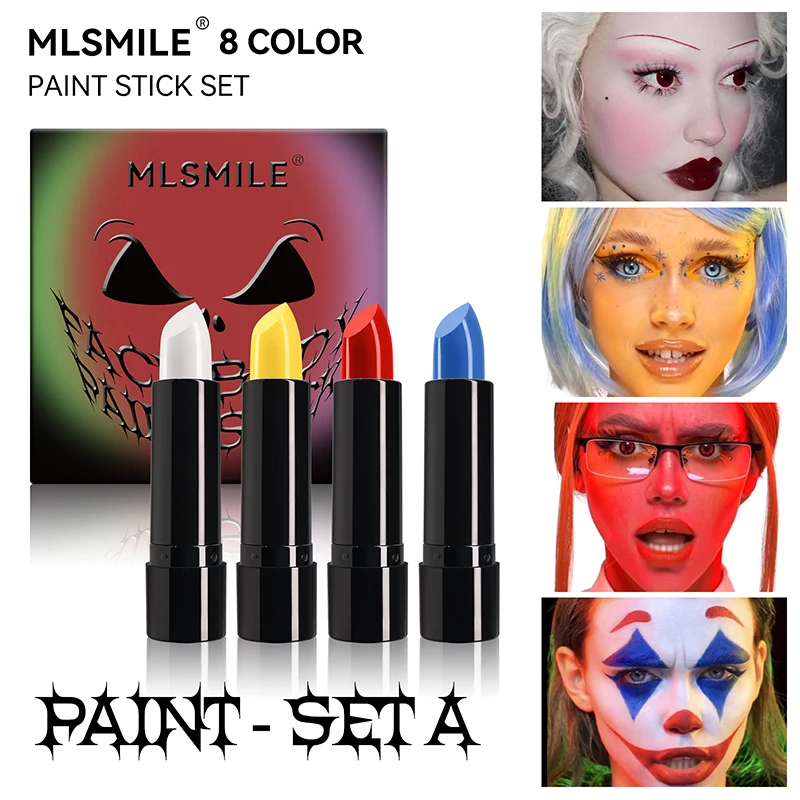 8 Colors Vintage Matte Halloween Lipstick Set High Pigmented Velvet Black Lip Stick Lip Stain Vampire Color For Cosplay