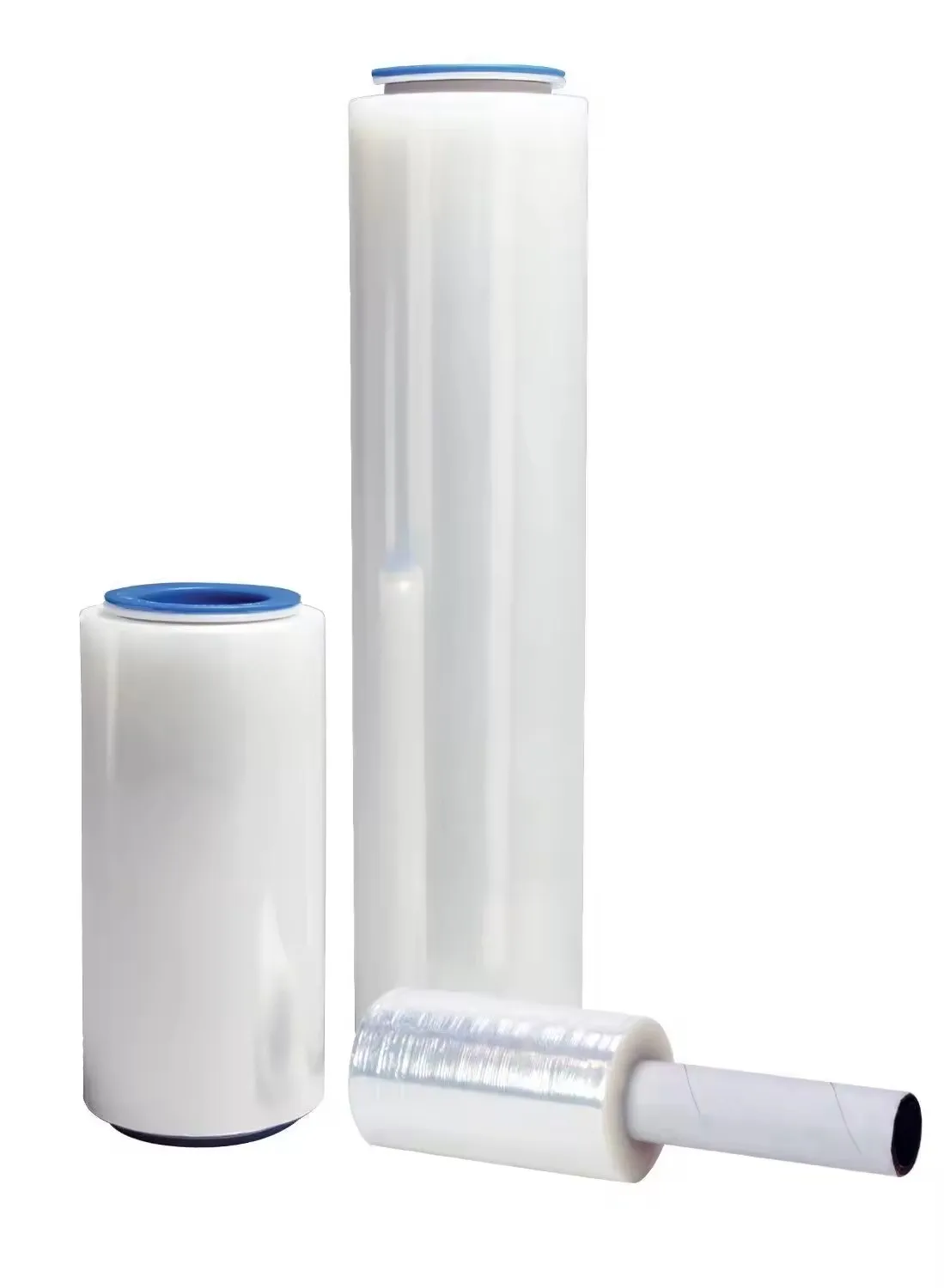 factory wholesale Clear Mini Hand Stretch Film/Stretch Wrap With Rotating Plastic Handle Hand stretch film